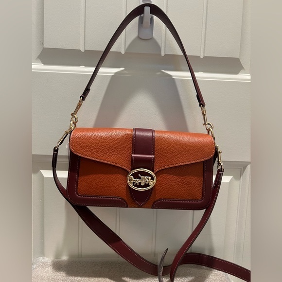 NWT Coach Georgie Shoulder Bag In Colorblock - Picture 2 of 11